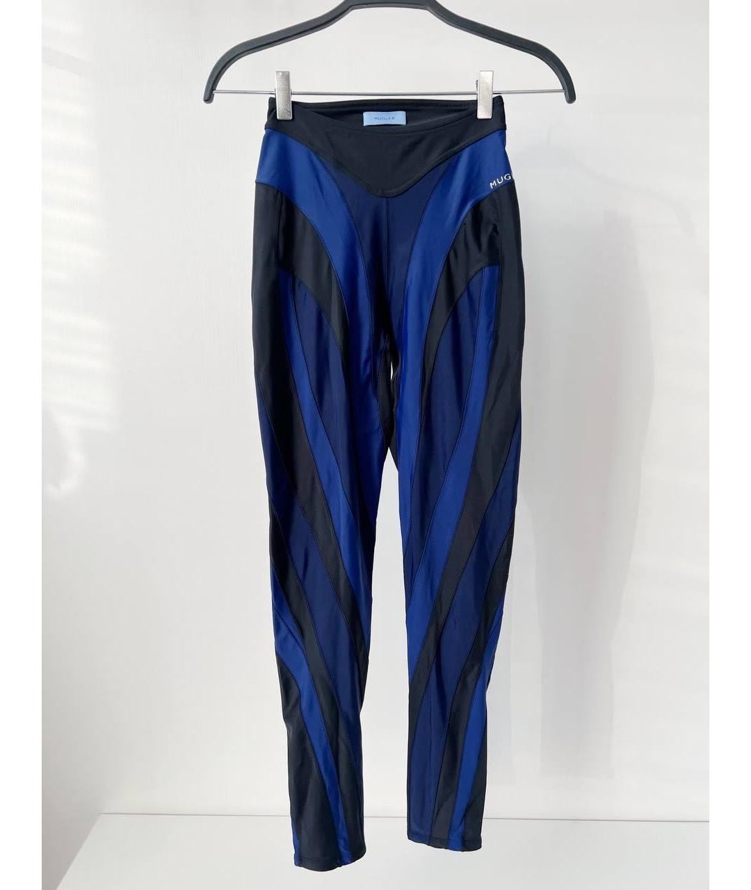 MUGLER Черные спортивные брюки и шорты, фото 2