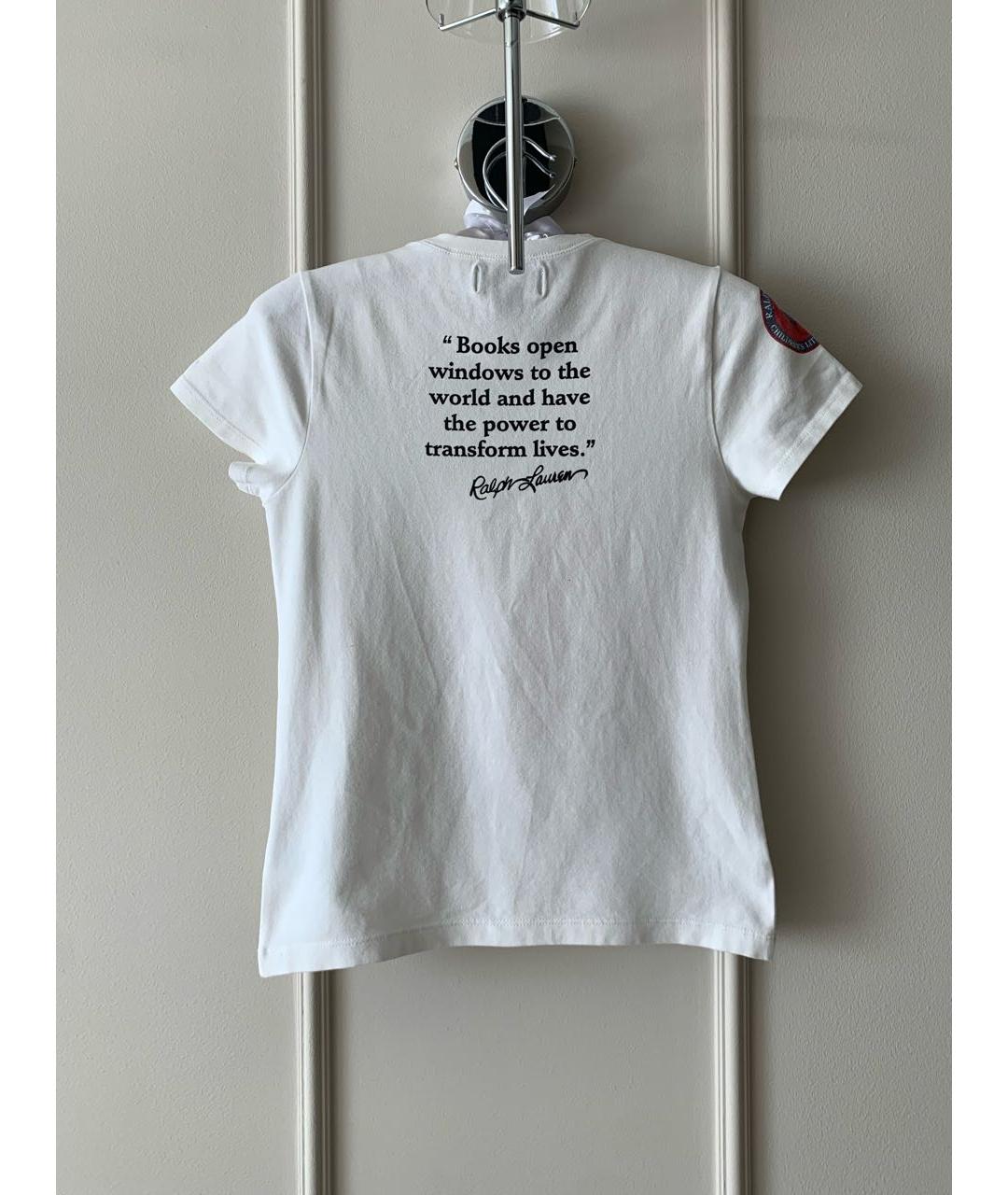 POLO RALPH LAUREN Белый хлопковый детская футболка / топ, фото 4
