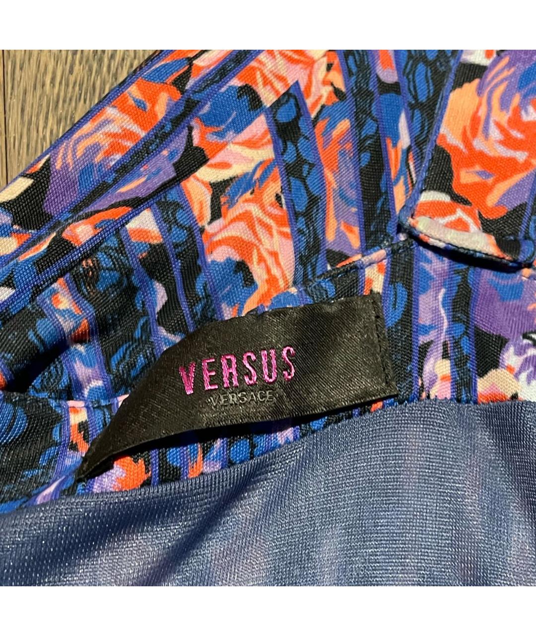 VERSUS VERSACE Мульти вискозное платье, фото 3