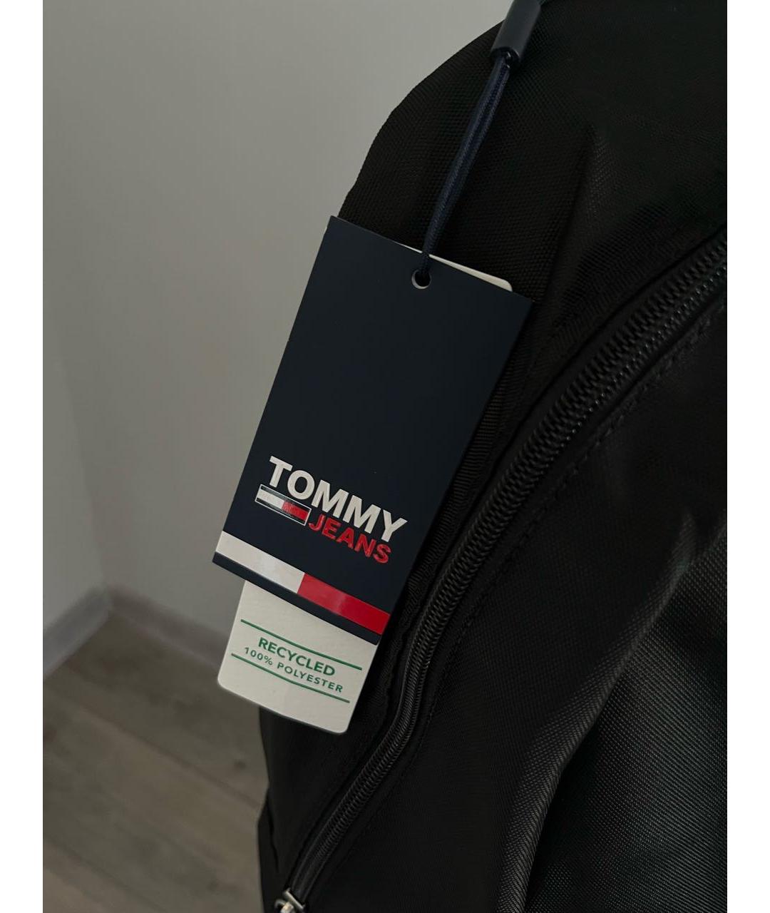 TOMMY HILFIGER Черный синтетический рюкзак, фото 5