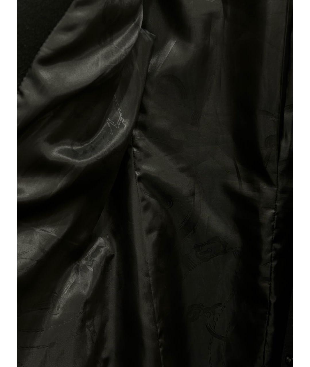 RALPH LAUREN Черное шерстяное пальто, фото 5