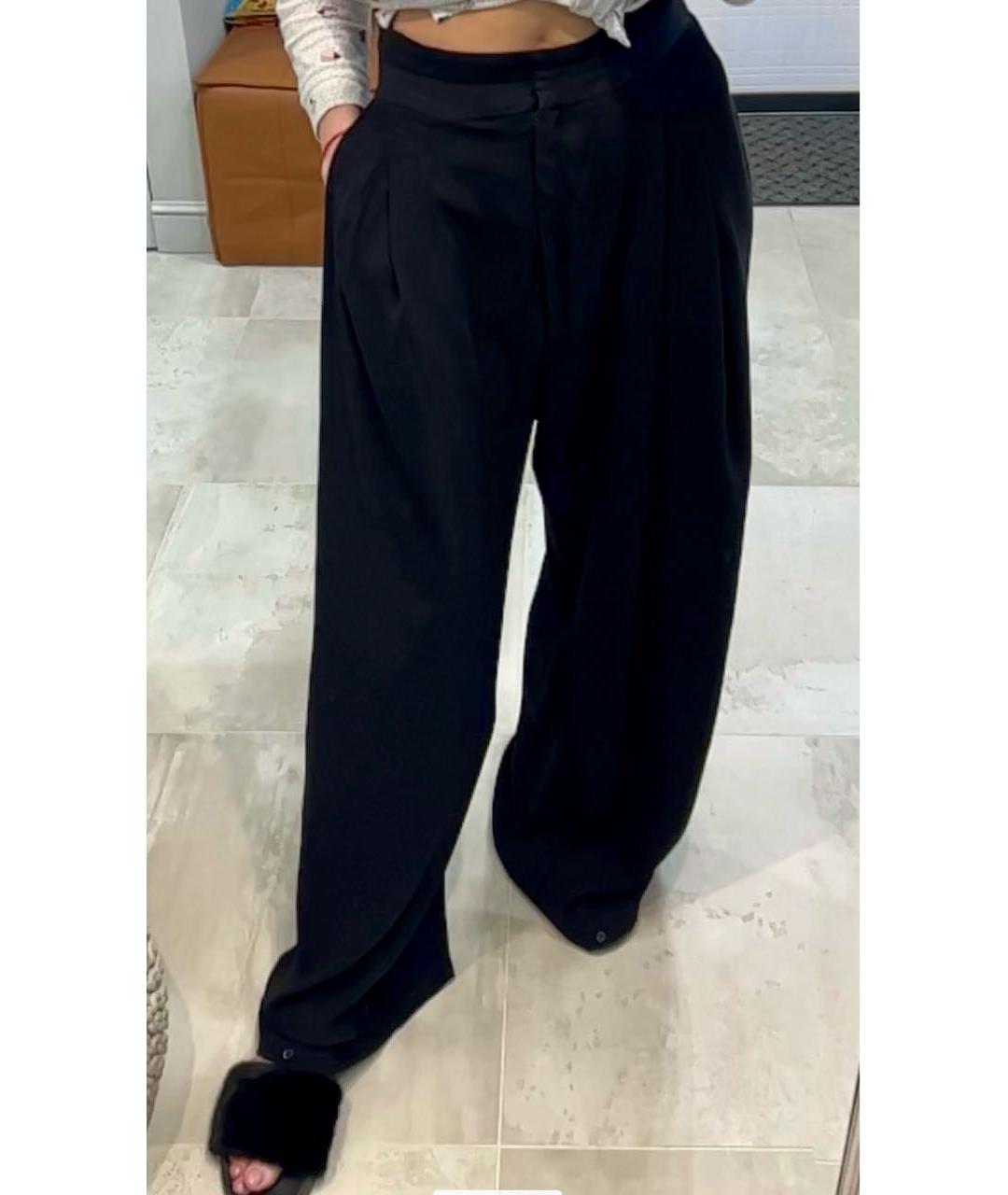 DAMIR DOMA Черные вискозные брюки широкие, фото 7