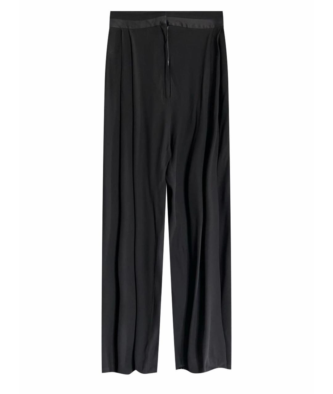 DAMIR DOMA Черные вискозные брюки широкие, фото 1
