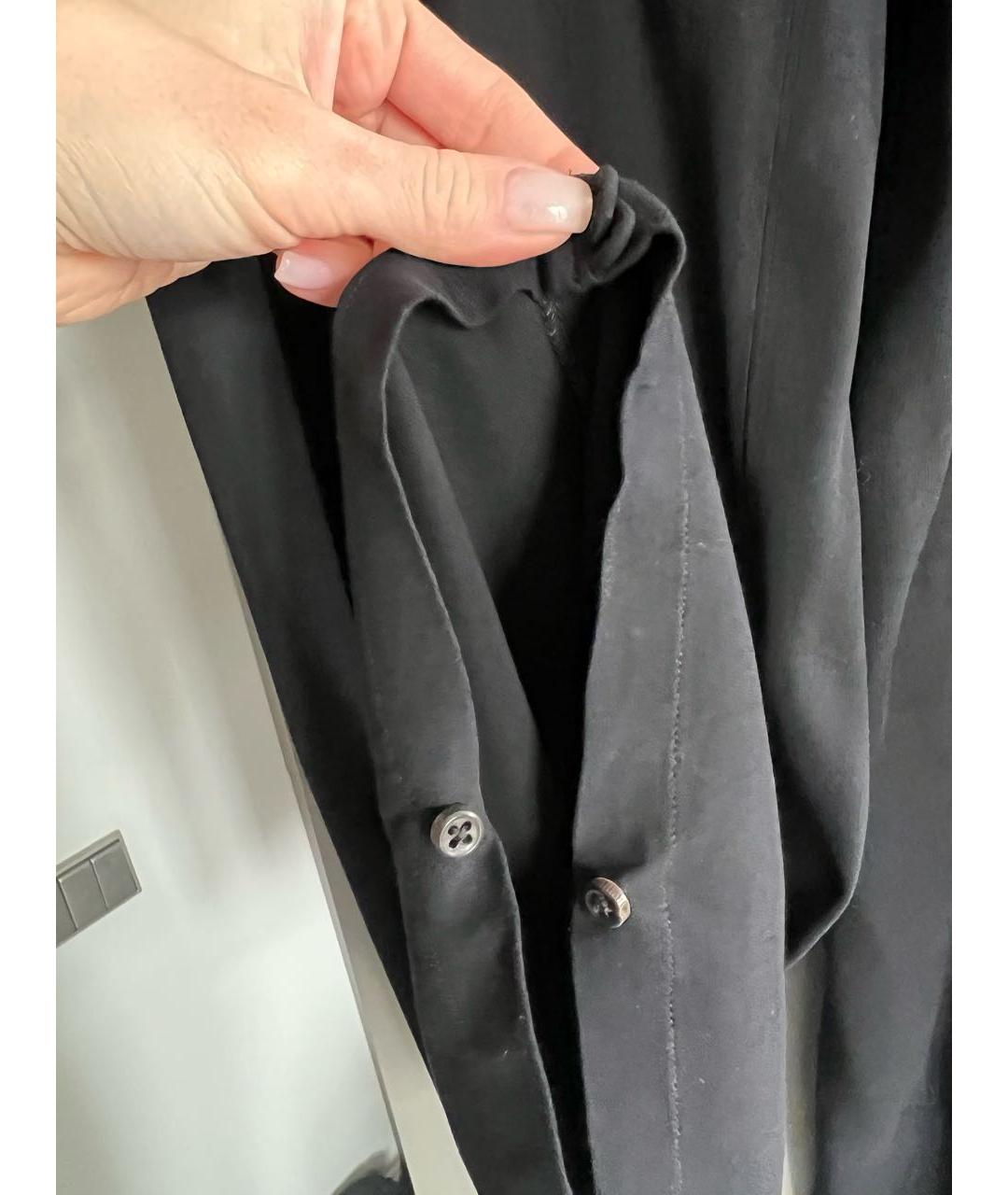 DAMIR DOMA Черные вискозные брюки широкие, фото 4