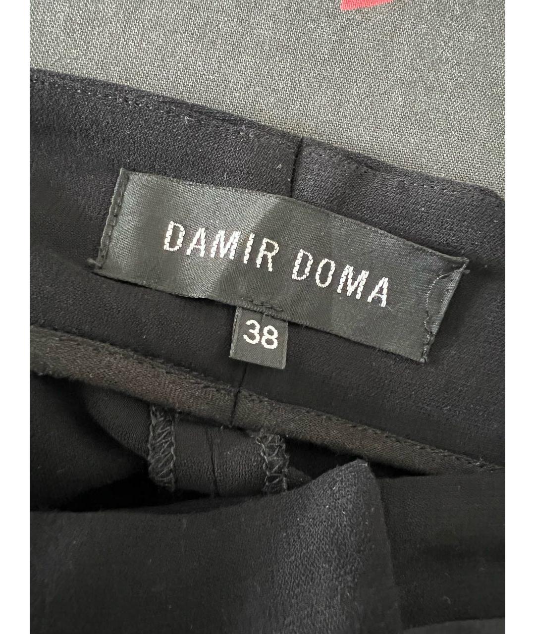 DAMIR DOMA Черные вискозные брюки широкие, фото 5