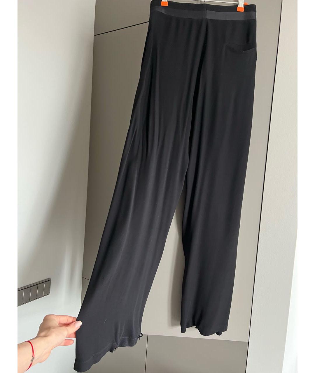 DAMIR DOMA Черные вискозные брюки широкие, фото 2