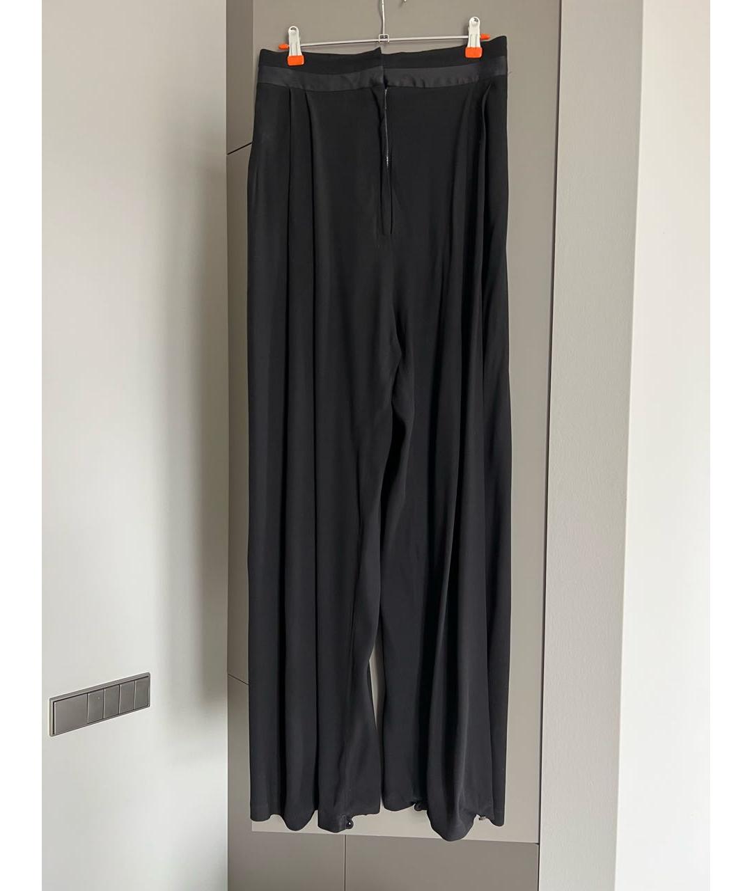 DAMIR DOMA Черные вискозные брюки широкие, фото 8