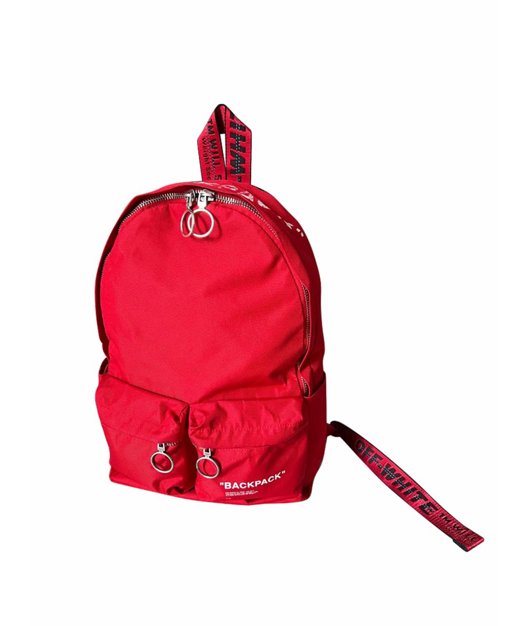 OFF-WHITE Красный синтетический рюкзак, фото 1