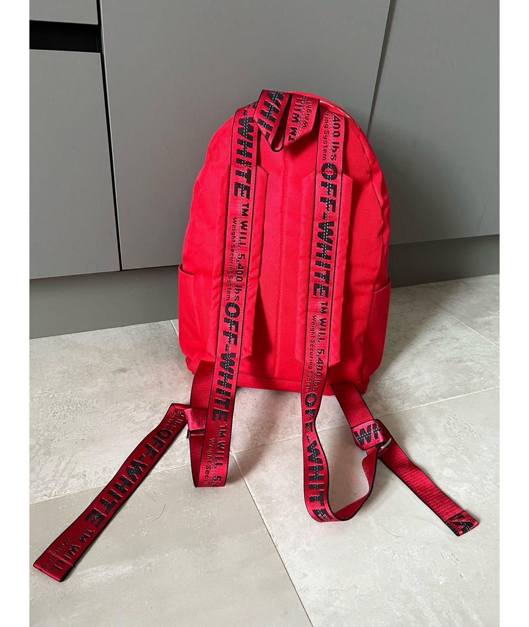OFF-WHITE Красный синтетический рюкзак, фото 2