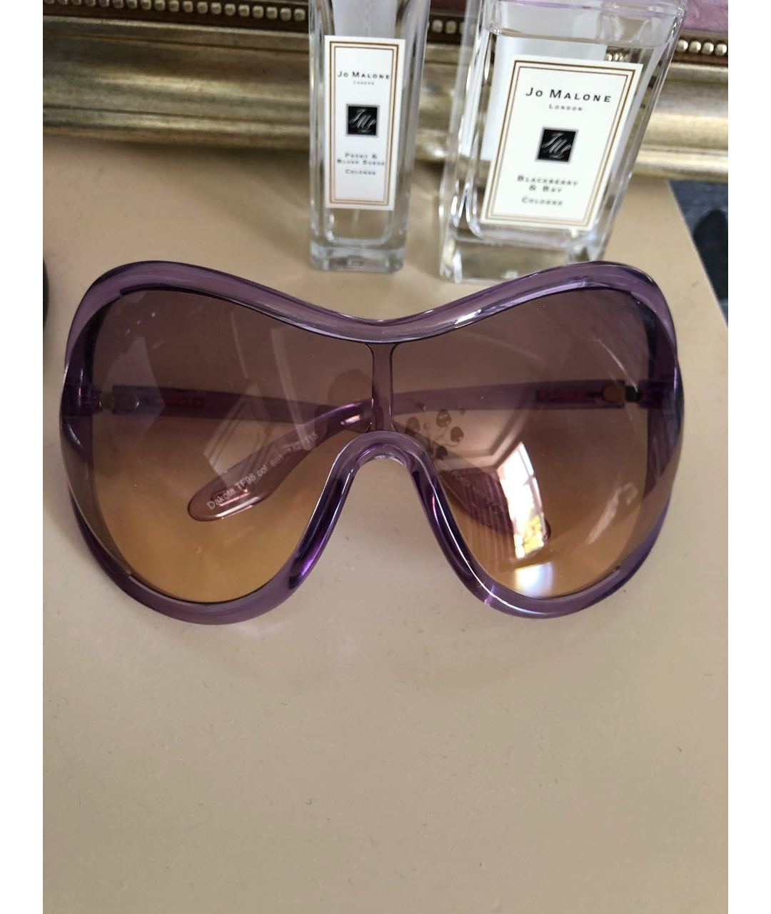 TOM FORD Фиолетовые пластиковые солнцезащитные очки, фото 9