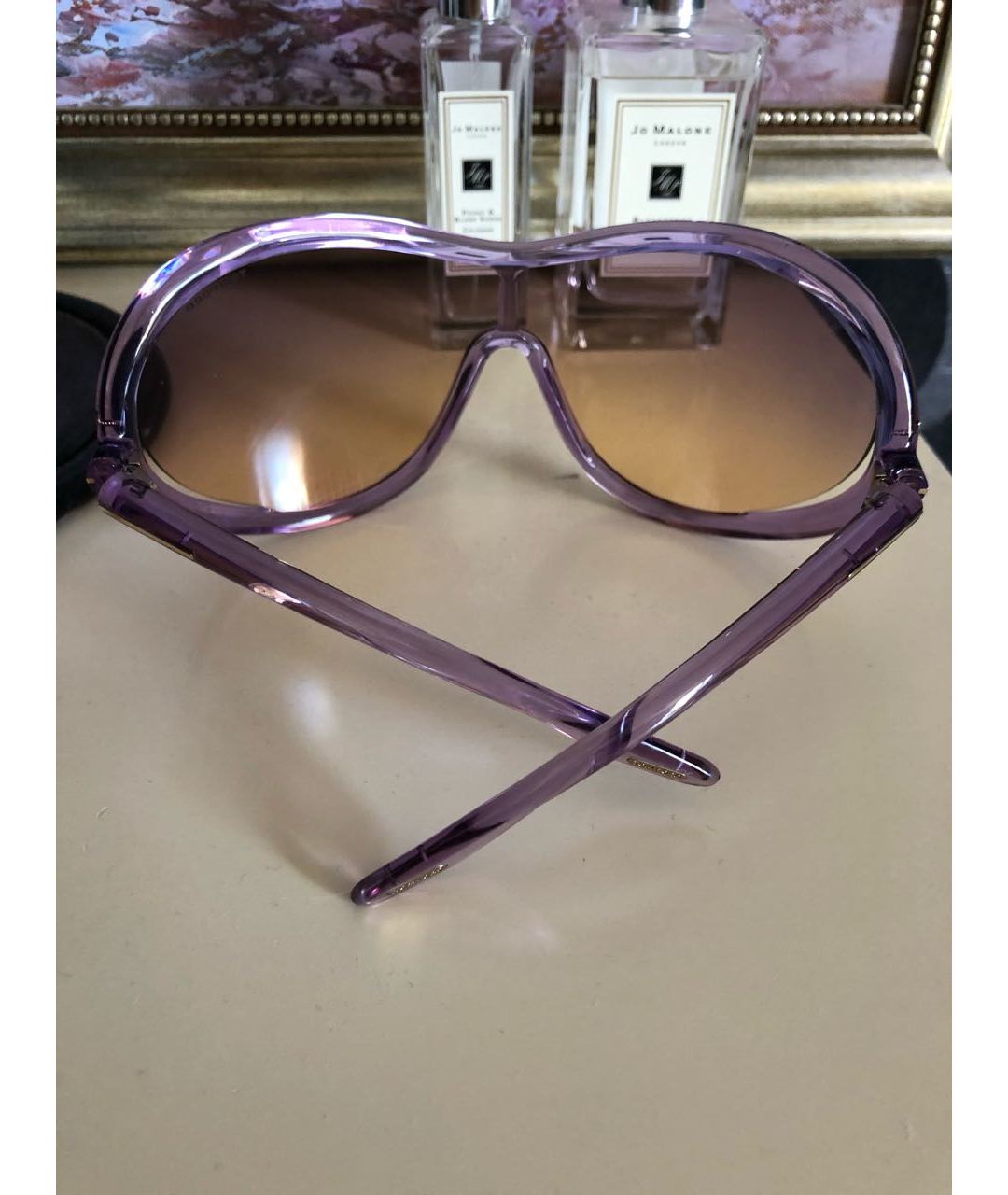 TOM FORD Фиолетовые пластиковые солнцезащитные очки, фото 2