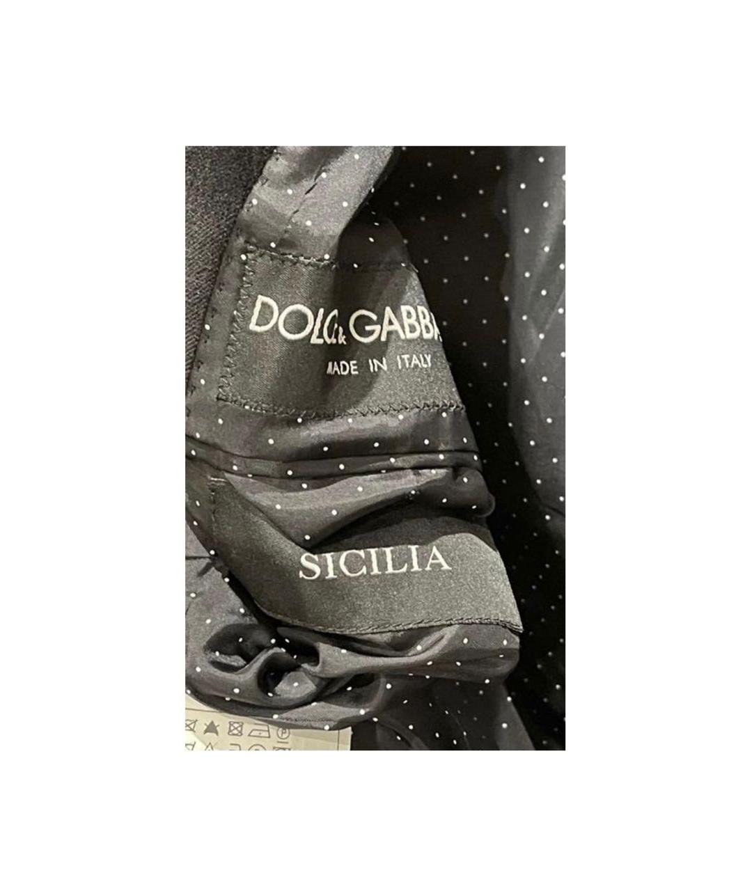 DOLCE&GABBANA Черный бархатный пиджак, фото 7