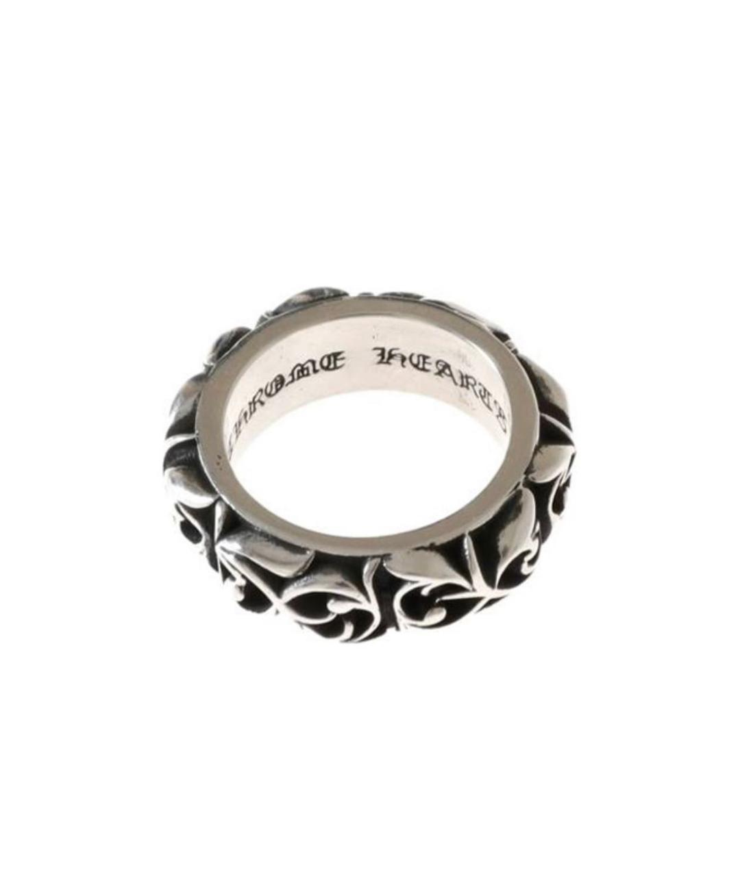 CHROME HEARTS Антрацитовое серебряное кольцо, фото 3