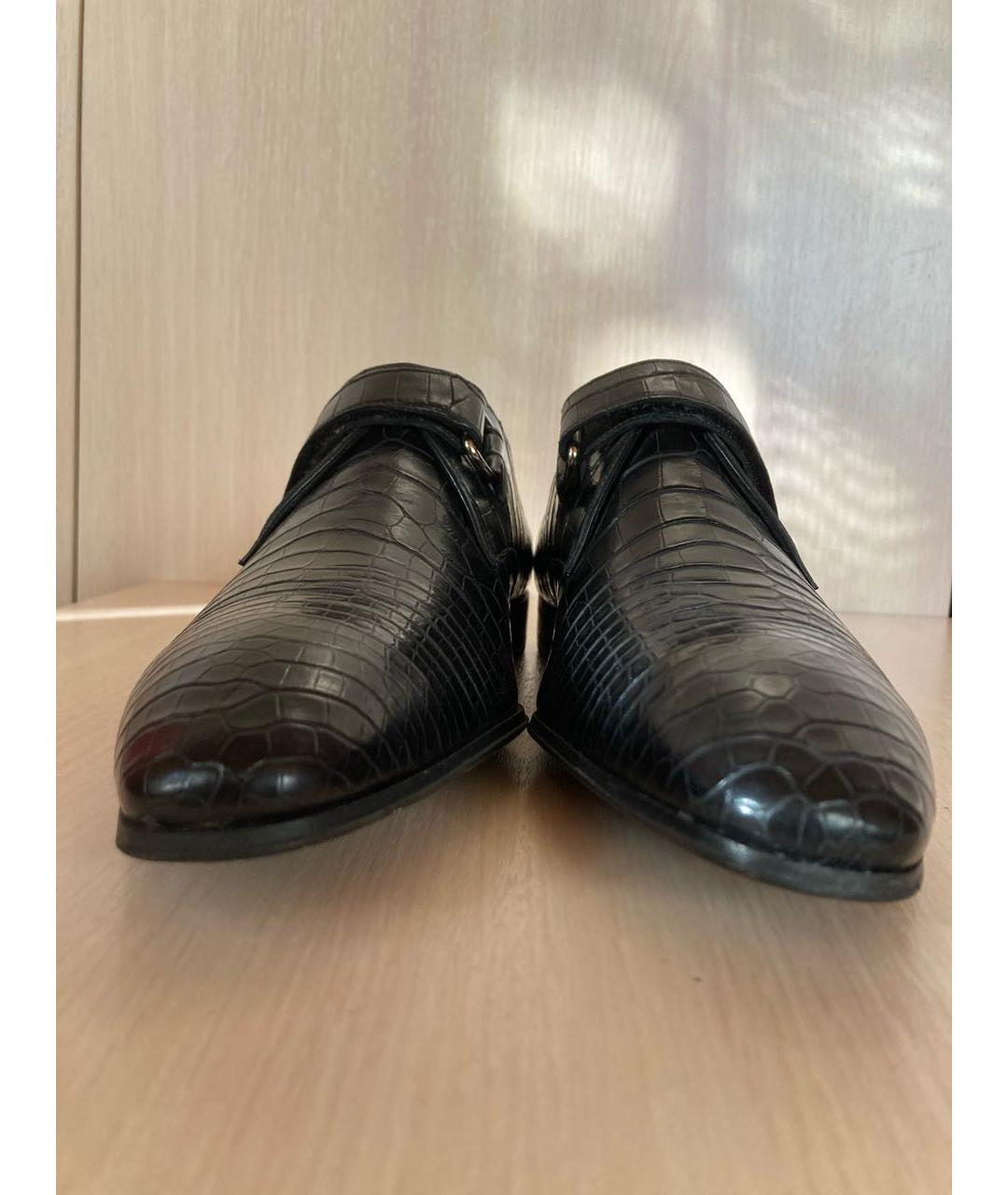 PRADA Черные туфли из экзотической кожи, фото 2