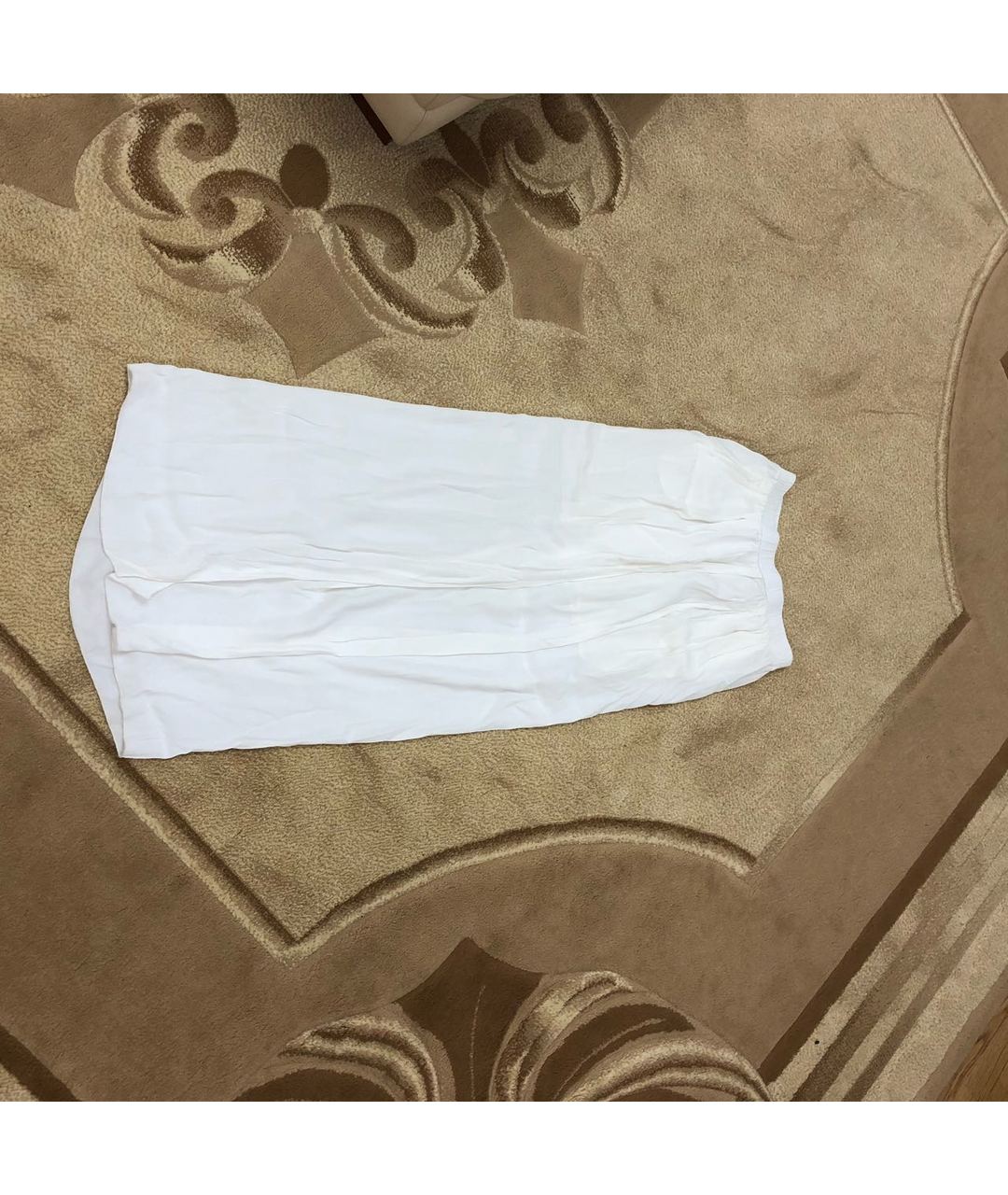 MAJE Белая вискозная юбка макси, фото 5