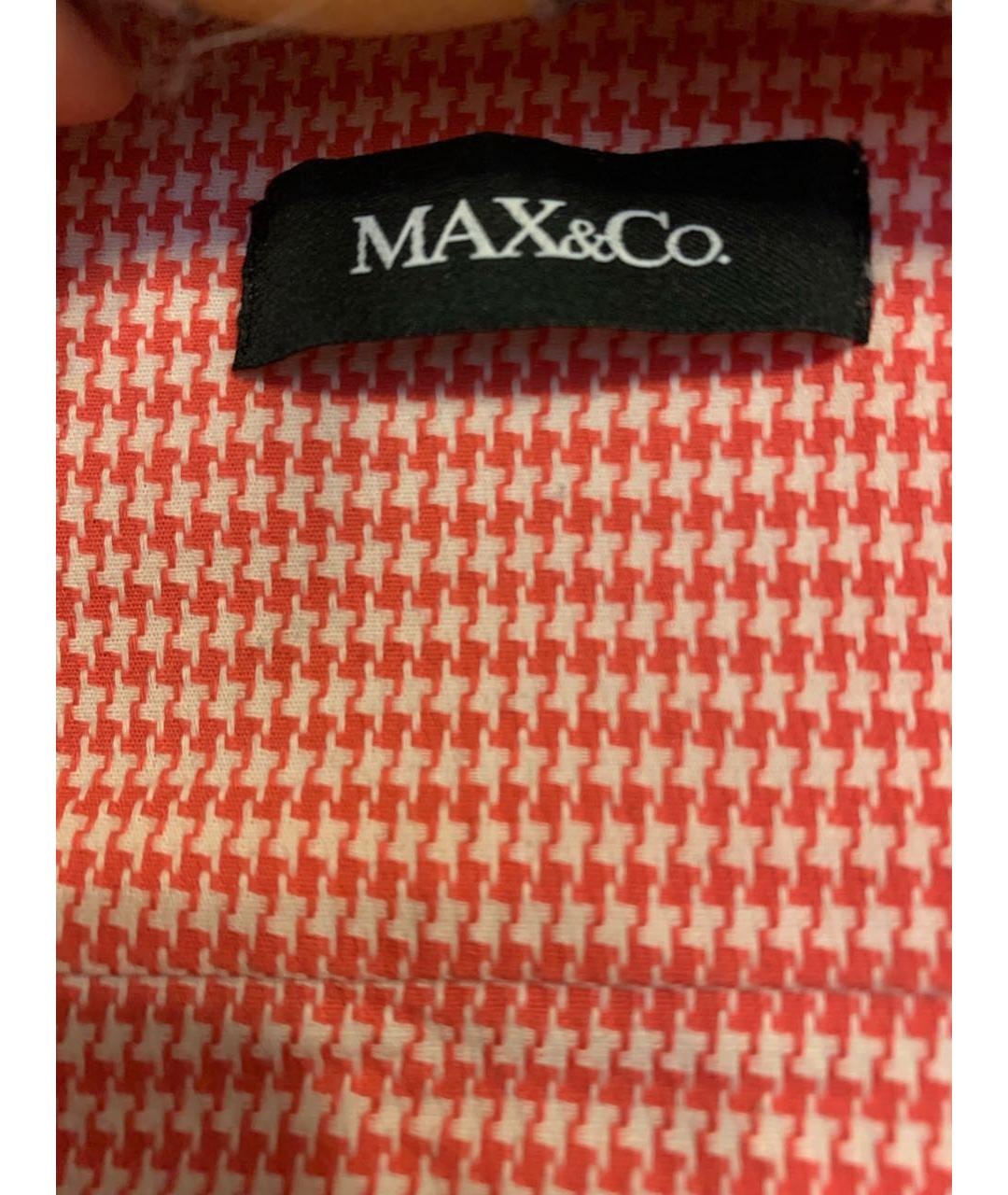 MAX&CO Коралловая хлопко-эластановая рубашка, фото 6