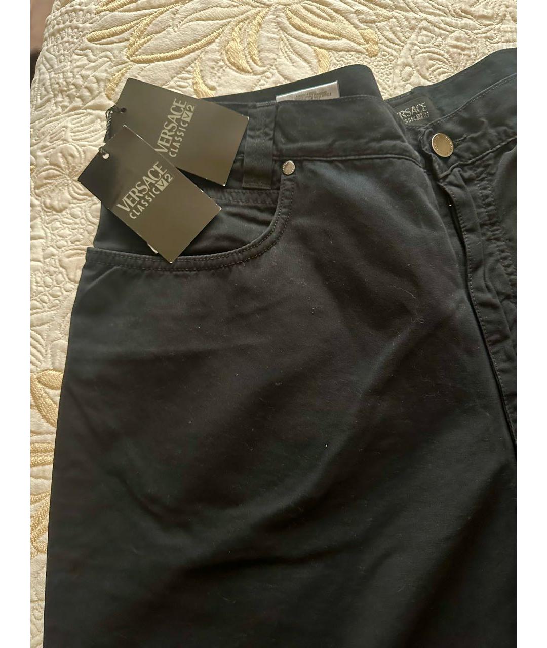 VERSACE JEANS COUTURE Черные прямые джинсы, фото 5