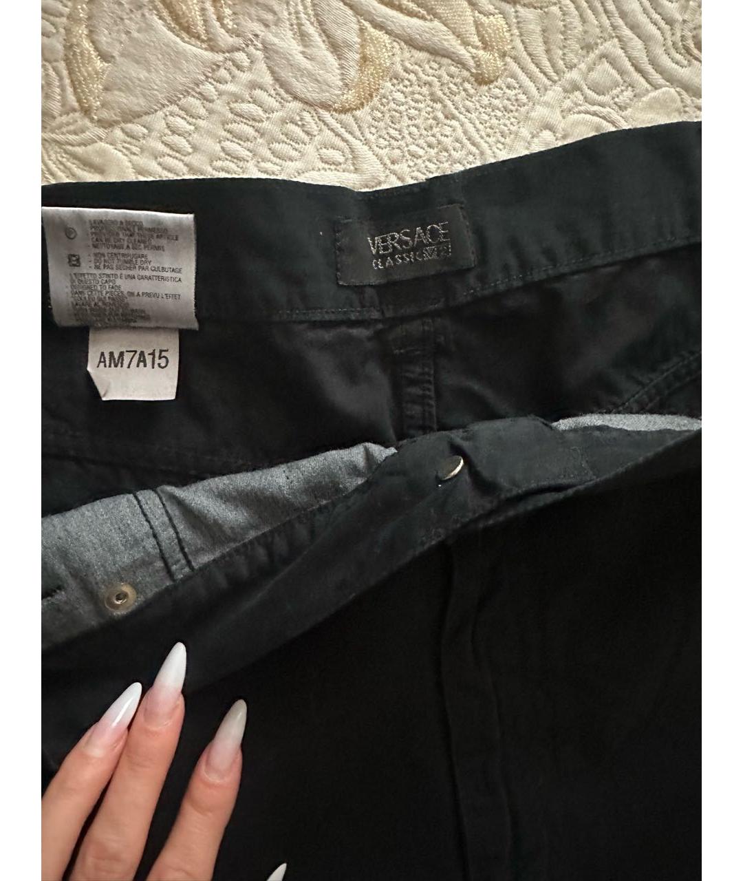 VERSACE JEANS COUTURE Черные прямые джинсы, фото 4