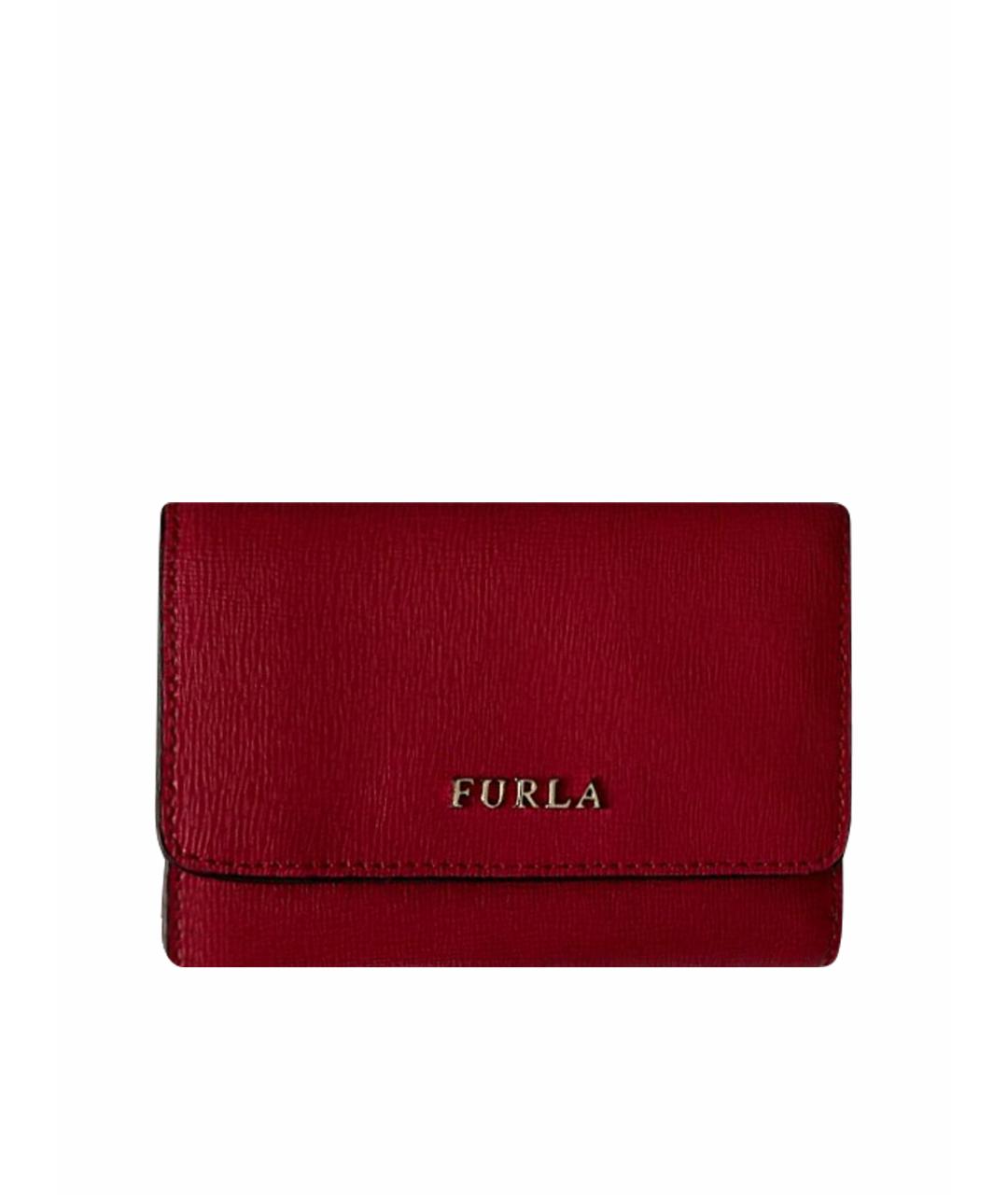FURLA Красный кожаный кошелек, фото 1