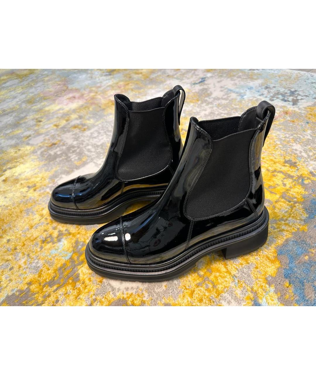 CHANEL PRE-OWNED Черные ботинки, фото 3