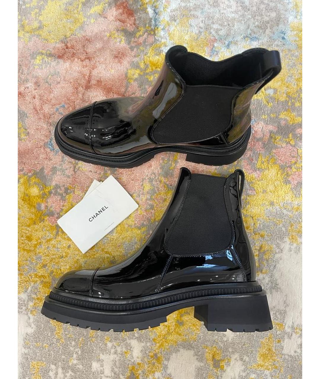 CHANEL PRE-OWNED Черные ботинки, фото 8