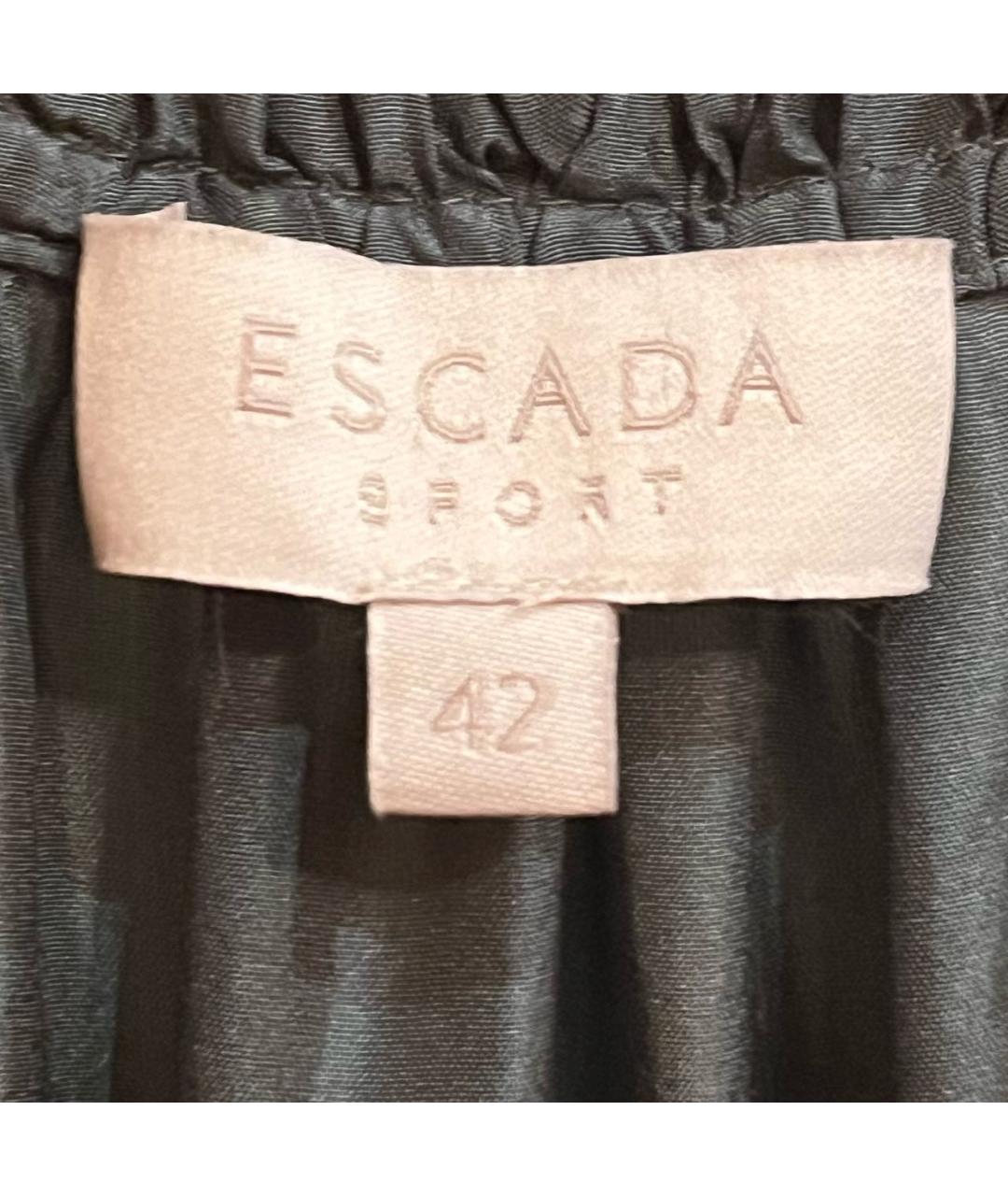 ESCADA Темно-синее шелковое повседневное платье, фото 3