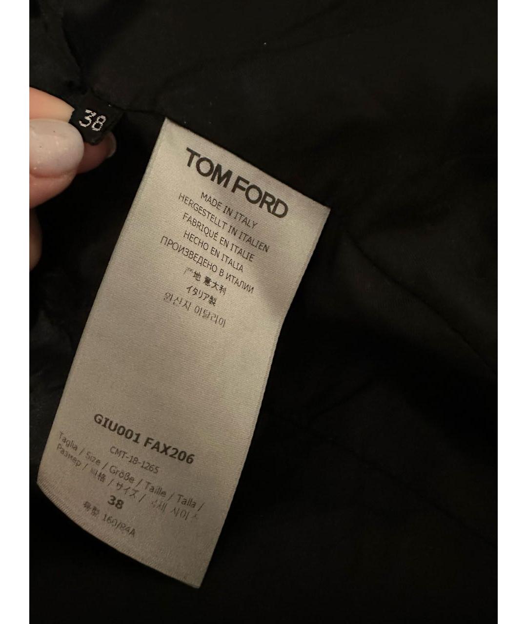 TOM FORD Черный полиэстеровый жакет/пиджак, фото 6