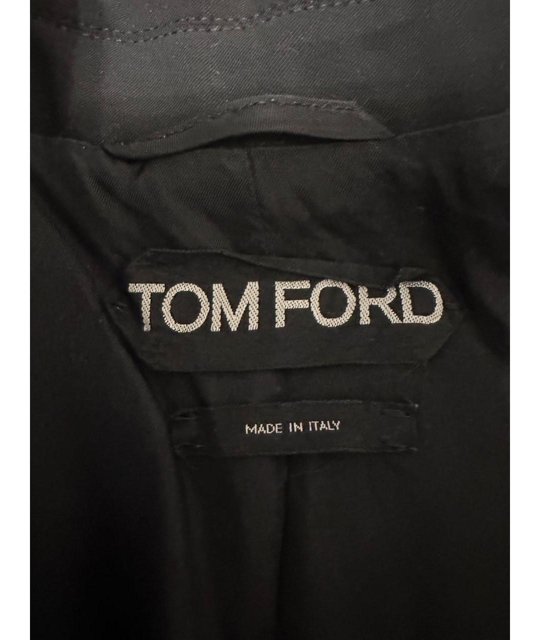 TOM FORD Черный полиэстеровый жакет/пиджак, фото 4
