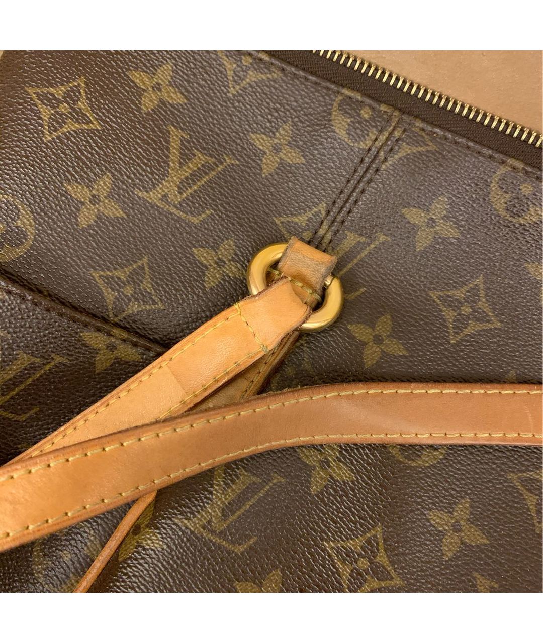 LOUIS VUITTON PRE-OWNED Коричневая сумка тоут, фото 5