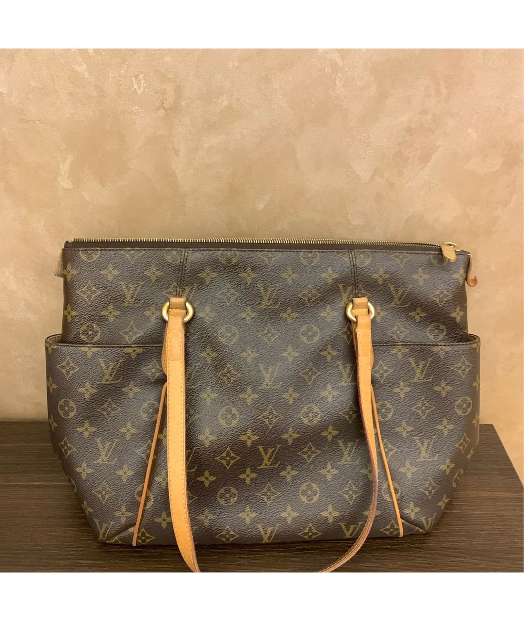 LOUIS VUITTON PRE-OWNED Коричневая сумка тоут, фото 8