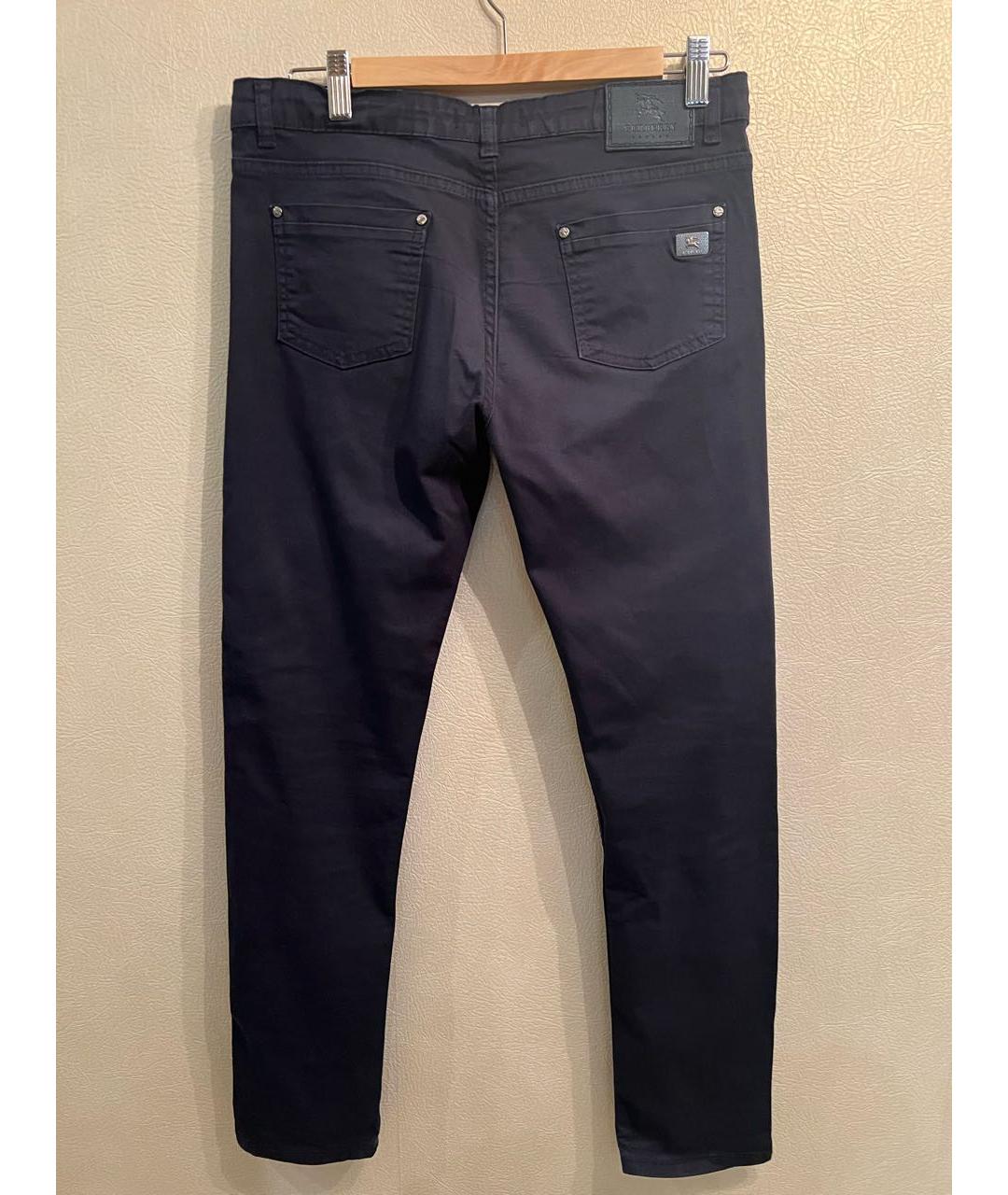 BURBERRY Темно-синие деним брюки и шорты, фото 2