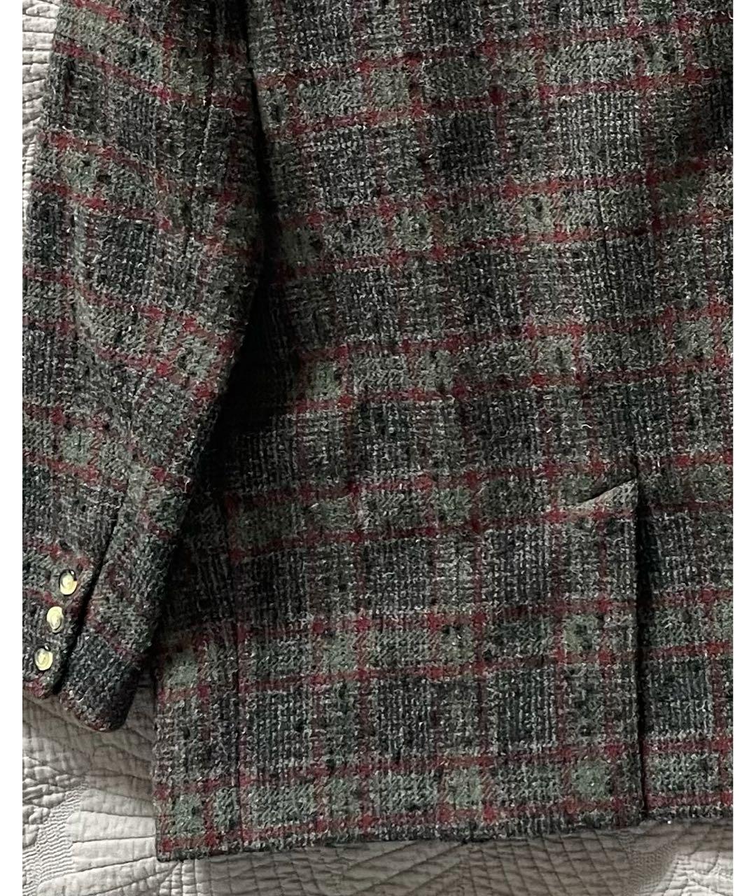 ISABEL MARANT ETOILE Антрацитовый шерстяной жакет/пиджак, фото 3