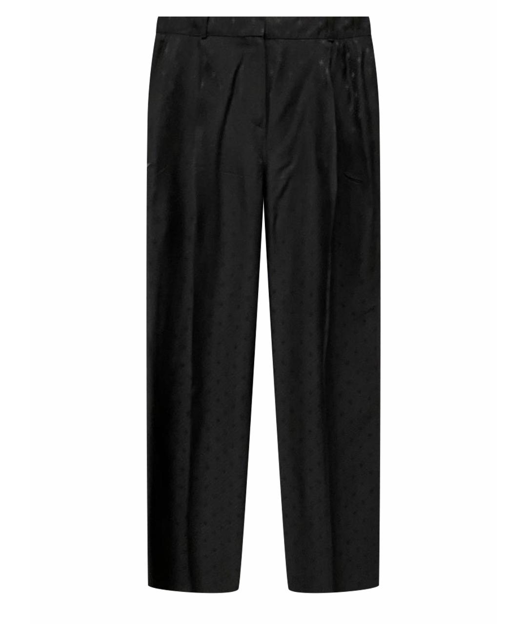 GIVENCHY Черные вискозные прямые брюки, фото 1