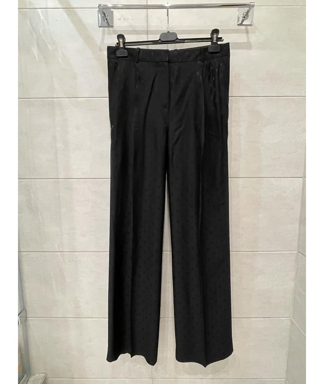 GIVENCHY Черные вискозные прямые брюки, фото 7