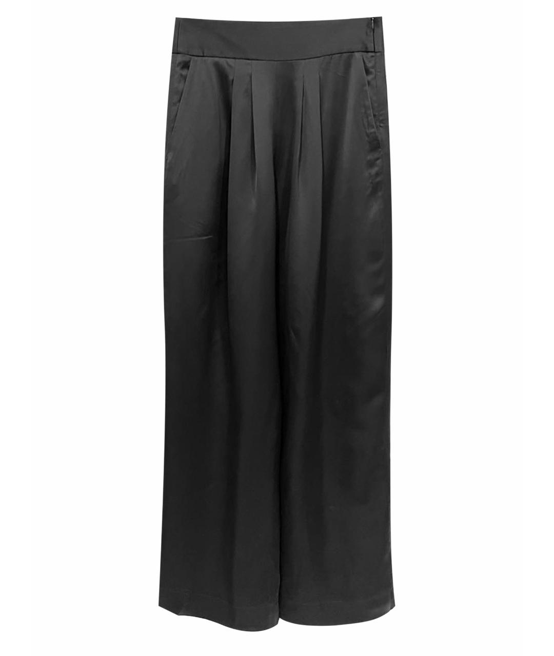MAISON MARGIELA Черные вискозные брюки широкие, фото 1
