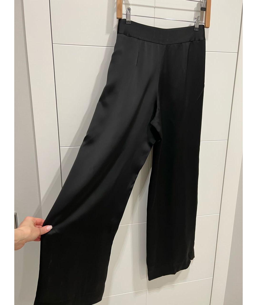MAISON MARGIELA Черные вискозные брюки широкие, фото 2