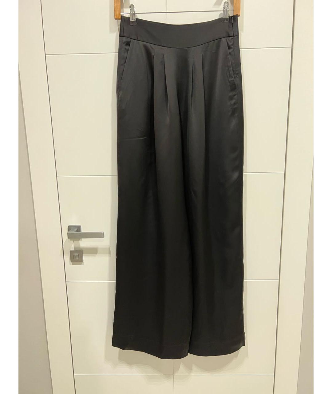 MAISON MARGIELA Черные вискозные брюки широкие, фото 9
