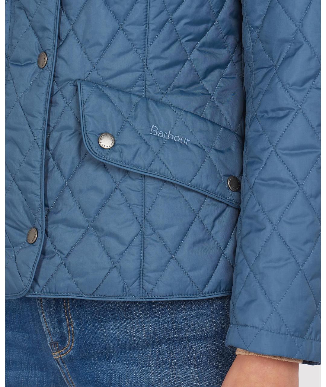 BARBOUR Голубая полиамидовая куртка, фото 5