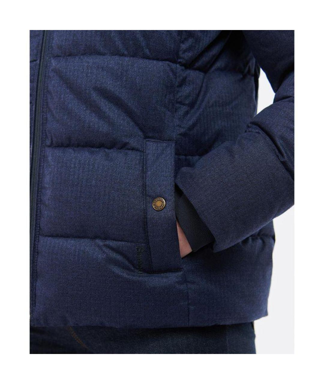 BARBOUR Синяя полиэстеровая куртка, фото 4