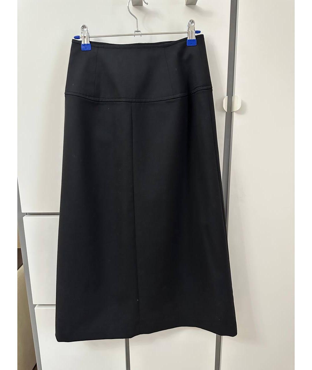 SANDRO Черная юбка миди, фото 2