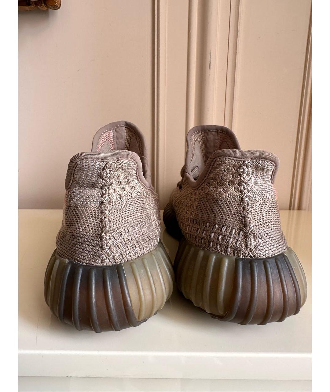 ADIDAS YEEZY Бежевые синтетические кроссовки, фото 4