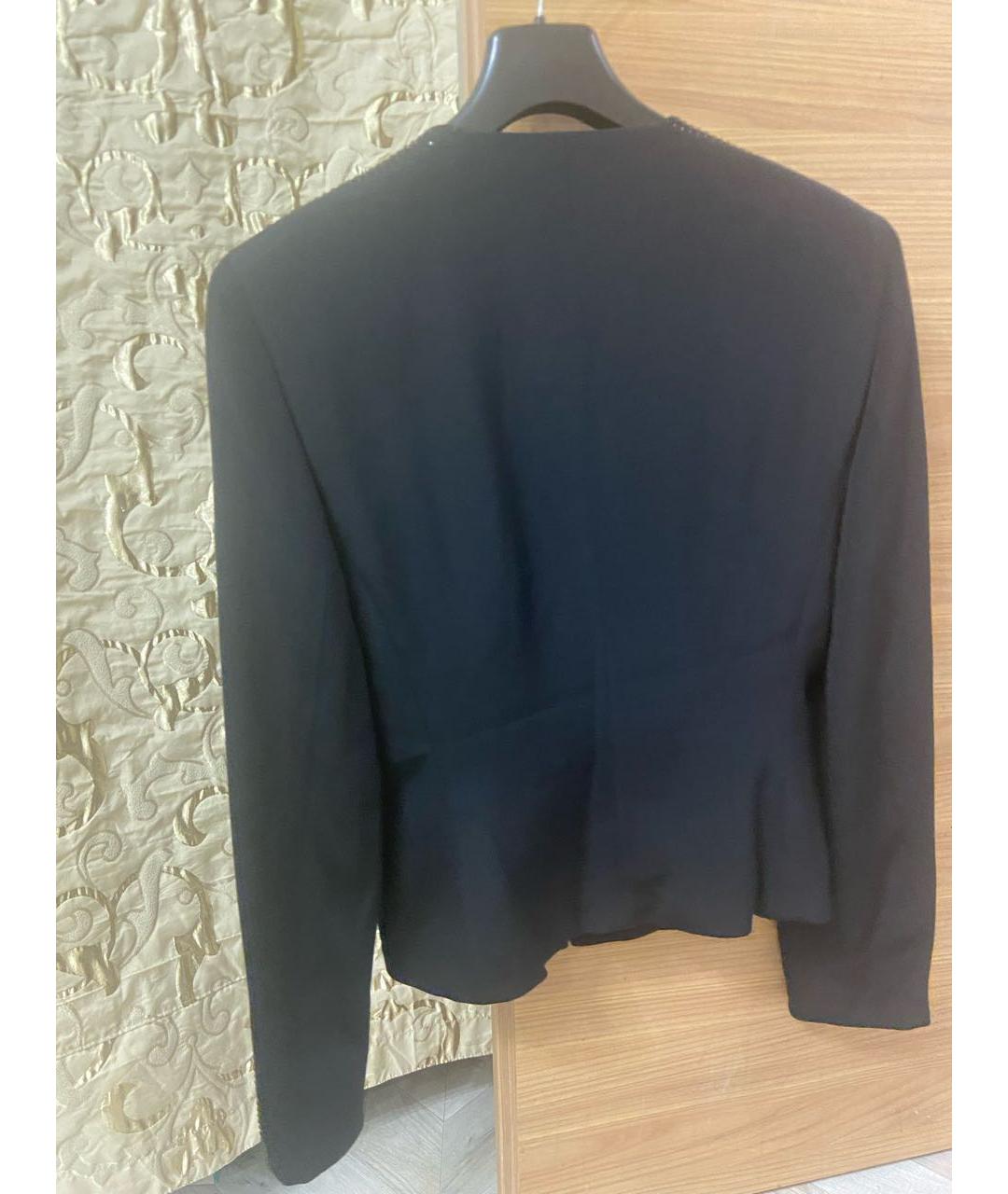 ESCADA Черный шелковый жакет/пиджак, фото 8