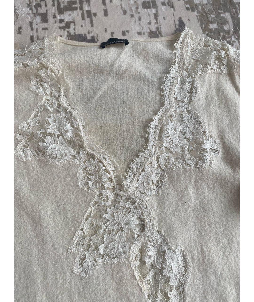 ERMANNO SCERVINO Белое шерстяное повседневное платье, фото 2