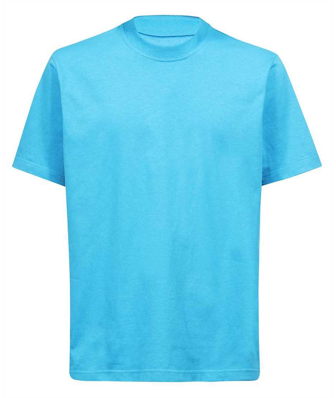 BOTTEGA VENETA Голубая хлопковая футболка, фото 1