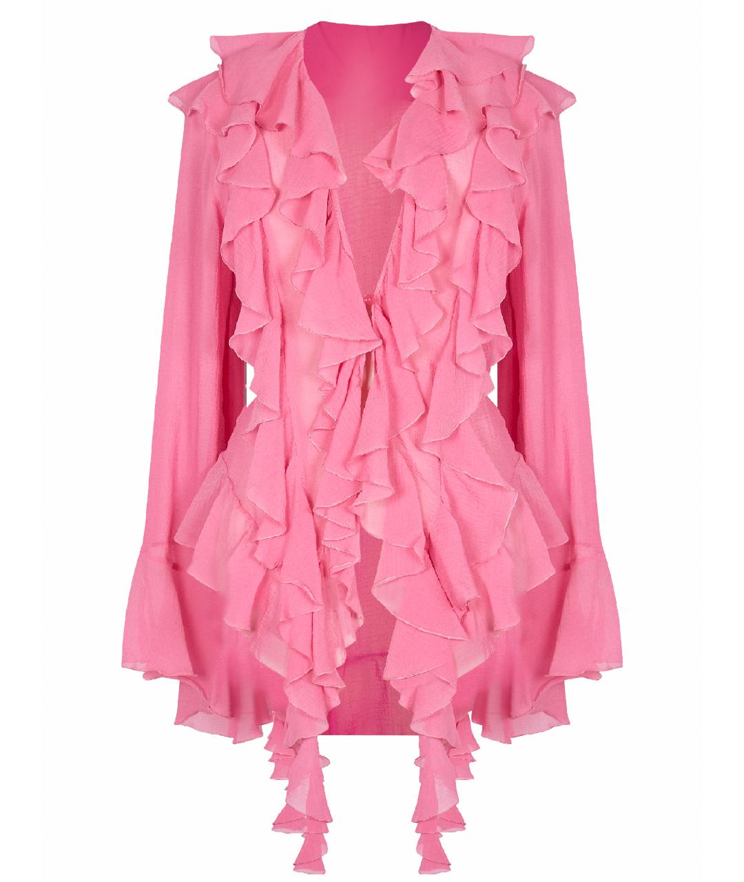 BLUMARINE Розовая хлопковая блузы, фото 1