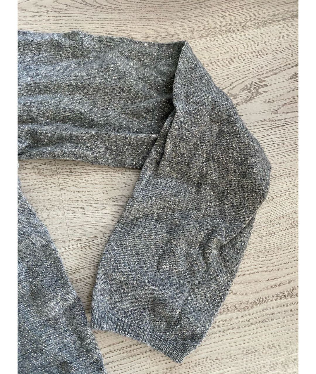 YVES SAINT LAURENT VINTAGE Серый кашемировый джемпер / свитер, фото 5