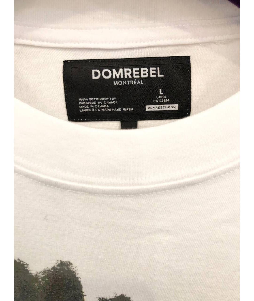 DOMREBEL Белая хлопковая футболка, фото 5