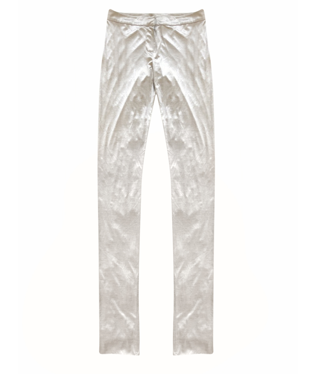 FENDI Серые полиэстеровые прямые брюки, фото 1