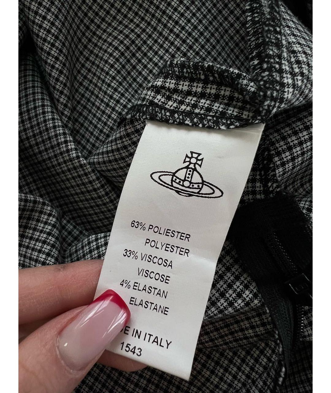 VIVIENNE WESTWOOD ANGLOMANIA Черная юбка миди, фото 4