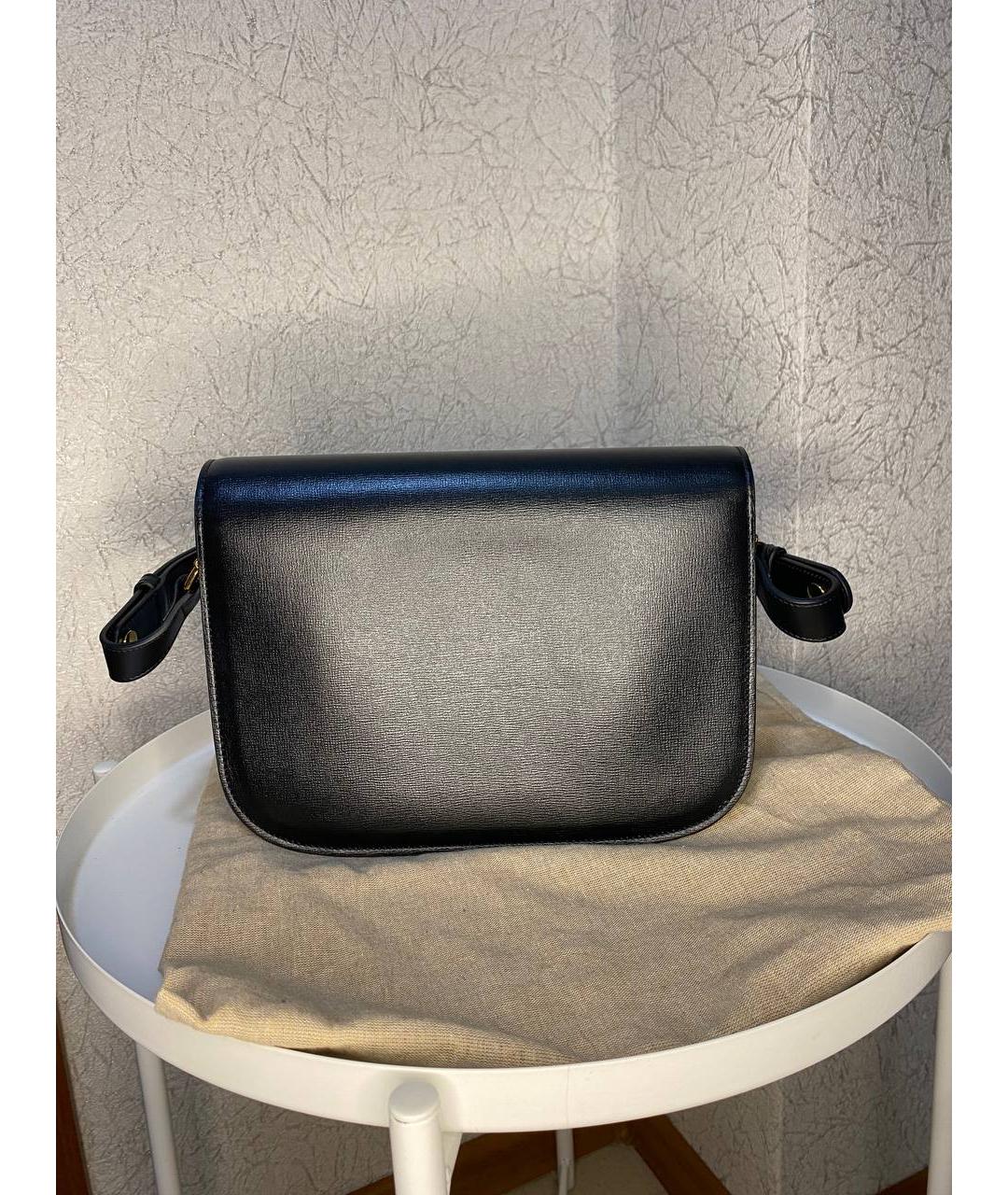 GUCCI Черная кожаная сумка с короткими ручками, фото 3